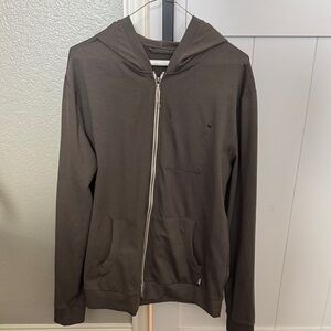 Vuori Men's Dark Brown Zip-Up Sweater